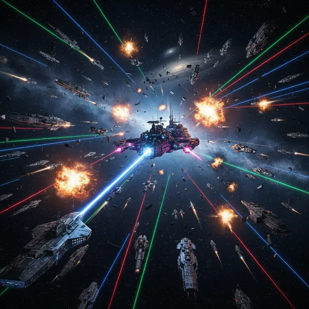 Weltraum Action Spiel